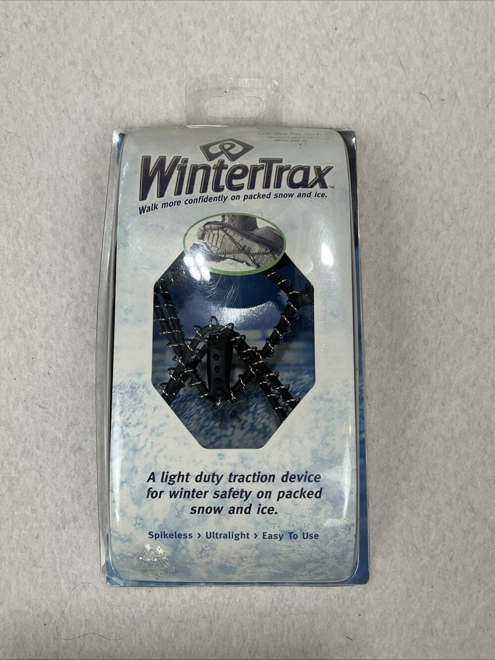 WinterTrax Ice Cleats Ultralight Spikeless One Size Fits Most -Easy To Use